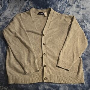 The Children's Place Gray Button-Up Sweater
